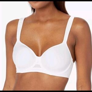 Bali Underwire Bra One Smooth U Ultra Light Convertible Strap 3490 white  34DDD